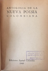Antología de la nueva poesía colombiana